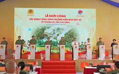 Đèo Cả thi công trường mầm non Bộ Công an trao tặng học sinh vùng "quê hương cách mạng"