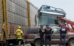 Mexico: Tàu đâm xe buýt hai tầng, 71 người thương vong