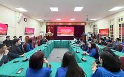 Đoàn Thanh niên Bộ Xây dựng sinh hoạt chính trị dưới cờ chào mừng Đại hội XIV của Đảng