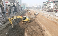 Công trường dự án Hoàng Cầu - Voi Phục sôi động sau khi thông xe kỹ thuật