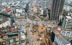 Hà Nội cấm ô tô chiều La Thành - Voi Phục trong 3 tháng để thi công Vành đai 1