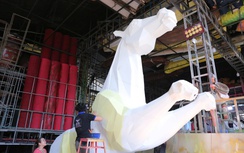 "Đột nhập" xưởng chế tác linh vật Đường hoa Nguyễn Huệ