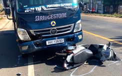 Gia Lai: Xe máy va chạm xe tải trên QL19, hai vợ chồng tử vong thương tâm