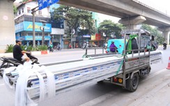 Hà Nội: Bị xử lý vì dùng xe tự chế chở hàng cồng kềnh, tài xế trần tình đủ lý do