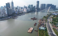 TP.HCM cấm luồng sông Sài Gòn nhiều giờ để hợp long cầu đi bộ