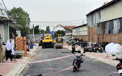 TP.HCM: Xe lu cán tử vong một công nhân trên công trường đang thi công