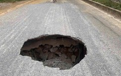 Thái Nguyên lên phương án xử lý hố sụt lún mới trên quốc lộ 3B, cách vị trí cũ 10m