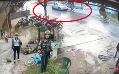 Hưng Yên: Ô tô tông liên hoàn, 3 người đi xe máy bị thương