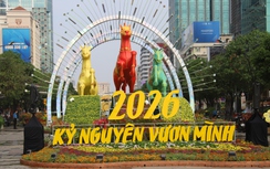 Cận cảnh đường hoa Nguyễn Huệ ở TP.HCM trước giờ khai mạc