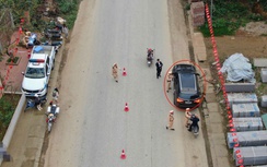 CSGT Lào Cai dùng flycam phát hiện vi phạm nồng độ cồn