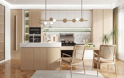 Tủ bếp kịch trần: Giải pháp tối ưu cho không gian bếp hiện đại