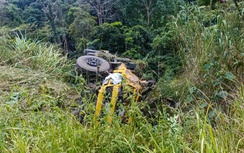 Xe tải mất phanh khi đổ đèo Bảo Lộc, tài xế tử vong, phụ xe trọng thương