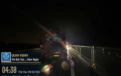 Tai nạn liên hoàn trên cao tốc Bãi Vọt - Hàm Nghi gây ùn tắc kéo dài