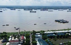 Chạy tàu thử nghiệm trên sông Nhà Bè để đánh giá an toàn cầu Phú Mỹ 2