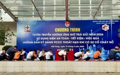 Hơn 1.100 học sinh Hà Nội được hướng dẫn kỹ năng phòng cháy, thoát nạn