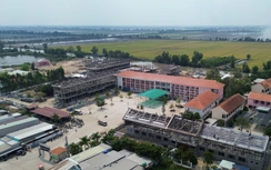 An Giang: Nhà thầu vượt "bão giá", đẩy nhanh tiến độ Trường nội trú Vĩnh Gia