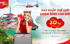 Vietjet tung ưu đãi lớn: Vé giảm tới 83%, cơ hội trúng 1 lượng vàng nhân dịp 8/3