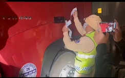 Phát hiện tài xế không có bằng lái điều khiển xe đầu kéo trên cao tốc Cam Lâm - Vĩnh Hảo