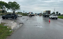 Ô tô bán tải tông liên hoàn khiến 2 người thương vong tại Bắc Ninh