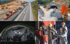 Bắt trọn nhịp thi công ngày đêm trên tuyến cao tốc Yên Bái - Lào Cai