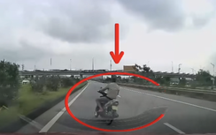 Triệu tập đối tượng đi xe máy "diễn xiếc" trên cao tốc Hà Nội - Bắc Giang