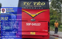 TP.HCM: Xử lý hàng loạt xe khách dừng, đỗ sai quy định