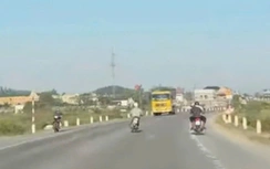 Công an Nghệ An vào cuộc xác minh clip nam thanh niên lạng lách, đánh võng trên quốc lộ 7C