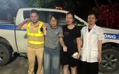 CSGT Ninh Bình dùng xe đặc chủng đưa nữ sinh lớp 12 bất tỉnh đi cấp cứu lúc nửa đêm