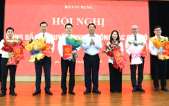 Bộ Xây dựng công bố quyết định điều động, bổ nhiệm 6 nhân sự quan trọng