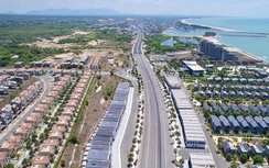 Diện mạo đường ven biển gần 77km với cầu cạn ôm triền núi và nhiều đoạn mở rộng 8 làn xe