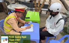 CSGT Quảng Ngãi xử phạt hàng trăm trường hợp vi phạm gần 1 tỷ đồng trong một ngày