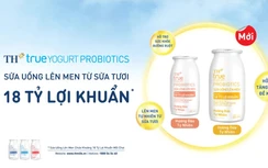 Tập đoàn TH ra mắt sữa uống lên men hương đào tự nhiên và hương dứa tự nhiên