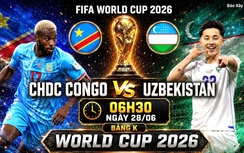 Nhận định, dự đoán tỷ số CHDC Congo vs Uzbekistan (6h30 ngày 28/6), bảng K World Cup 2026