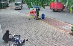 Vượt xe tải đang rẽ phải, nam sinh thoát chết trong gang tấc