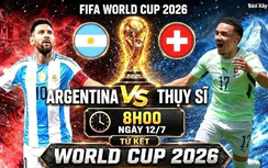 Nhận định, dự đoán tỷ số Argentina vs Thụy Sĩ (8h ngày 12/7), tứ kết World Cup 2026