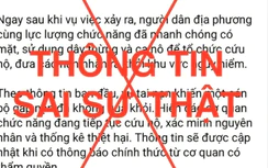 Lào Cai: Bác thông tin xe cảnh sát giao thông lao xuống suối