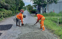 Kịp thời duy tu, sửa chữa các đoạn hư hỏng trên quốc lộ 63 qua Cà Mau