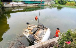 Thanh Hóa: Ô tô 5 chỗ lao xuống ao, tài xế tử vong