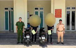 Cảnh sát giao thông Lào Cai tịch thu xe, xử lý người điều khiển vì đi xe một bánh