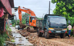 Đường hơn 24 tỷ đồng ở Bắc Ninh chậm tiến độ, người dân đi lại khó khăn