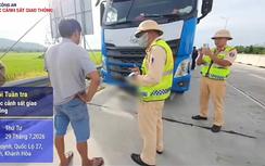 Tài xế và doanh nghiệp dùng biên bản hết hạn thay bằng lái bị phạt gần 81 triệu đồng