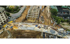 Hà Nội: Rào chắn nhiều đoạn đại lộ Thăng Long để thi công nút giao Vành đai 3,5