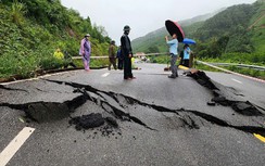 Quốc lộ 4B gãy hỏng, cấm phương tiện lưu thông từ Quảng Ninh đến Lạng Sơn