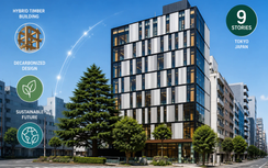 Kumagai Gumi, Sumitomo Forestry complete nine-story hybrid timber building in Tokyo