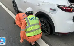Ngày tuần tra nhặt "đinh", đêm hỗ trợ xe thủng lốp trên cao tốc Đà Nẵng - Quảng Ngãi