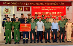 Dập tắt nhanh vụ cháy tại chợ Biên Hòa, Công an Đồng Nai được thưởng 500 triệu đồng