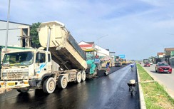 Nghệ An: Xuyên lễ thảm bê tông nhựa quốc lộ 46, hoàn thành trước ngày khai giảng
