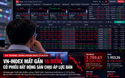 VN-Index mất gần 16 điểm, cổ phiếu bất động sản chịu áp lực bán