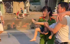 Cảnh sát cơ động kịp thời cứu sống bé trai 4 tuổi nguy kịch giữa đường
