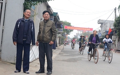 Cựu chiến binh Thái Bình đồng lòng hiến đất làm đường